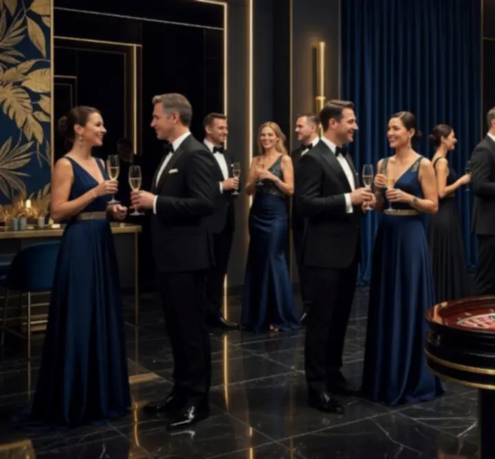 Soukromá oslava v českém event prostoru s casino night tématem